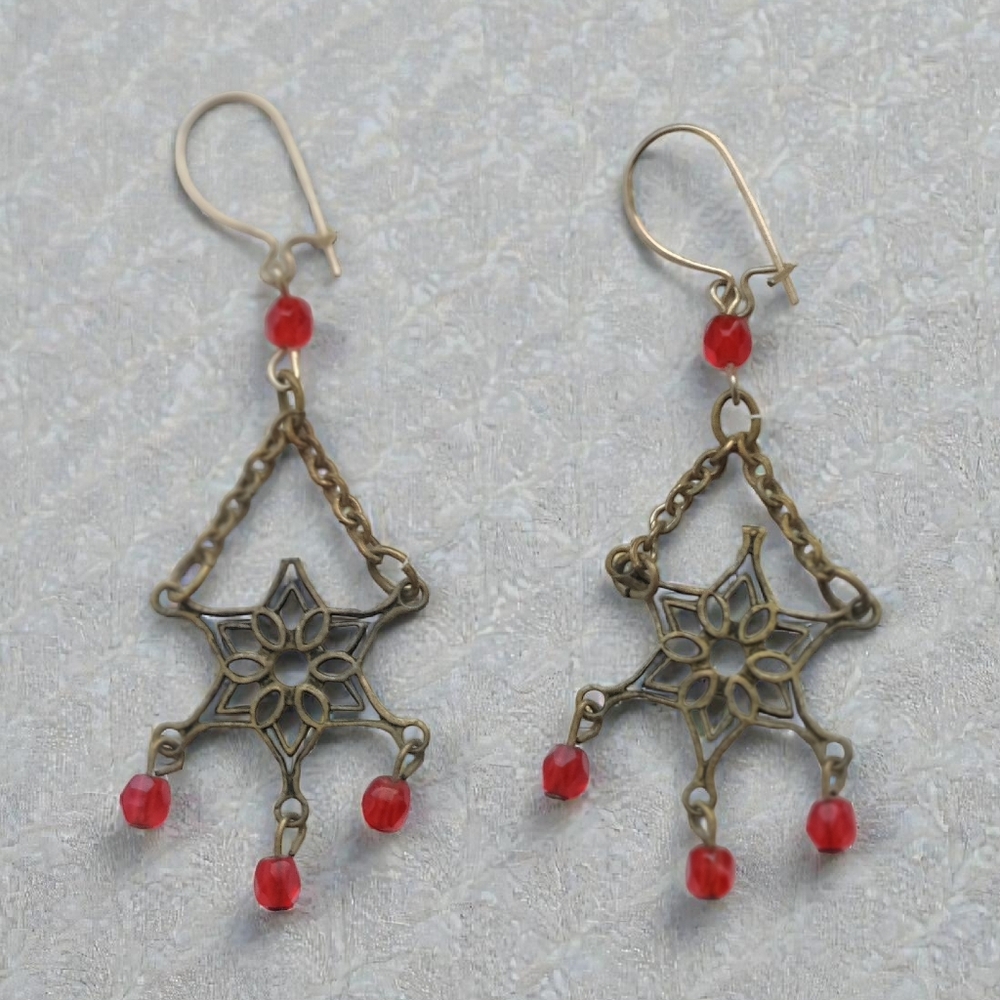 Antique Victorian Gold Filled Earrings